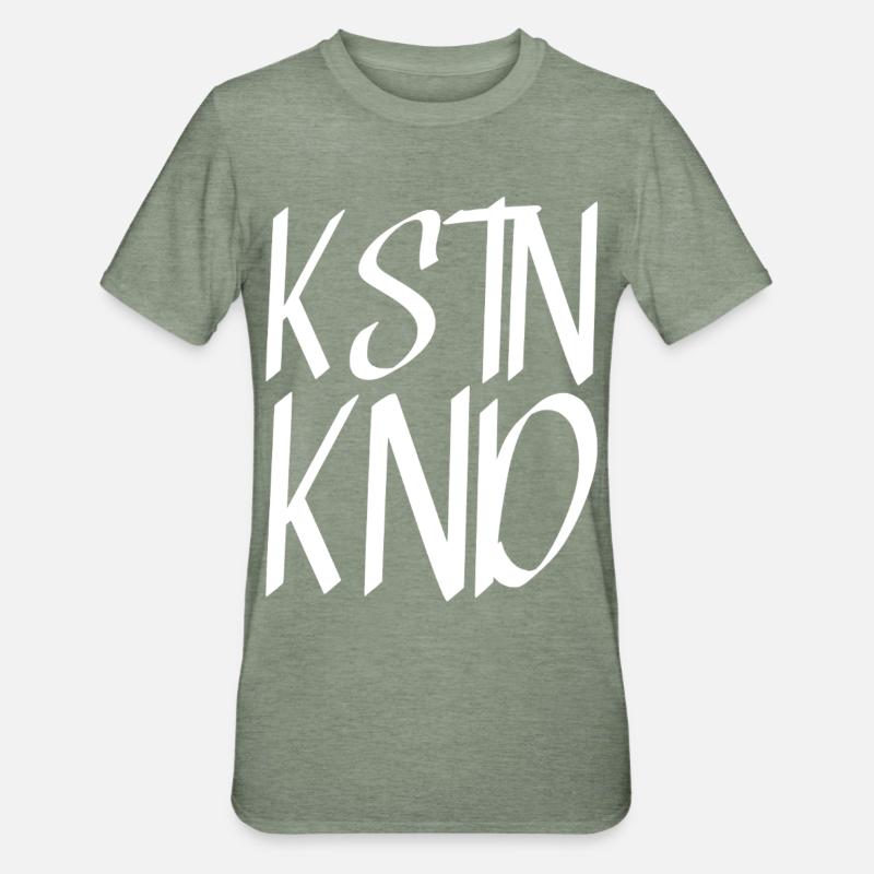 Kstnknd - Unisex Polycotton T-Shirt - Militärgrün meliert