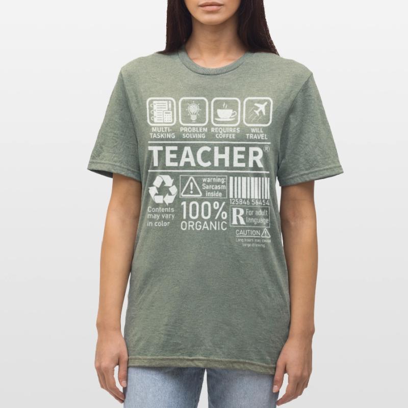 Teacher multi tasking problem solving requires Unisex Polycotton T-Shirt