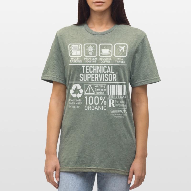 Technical Supervisor multi tasking problem solving Unisex Polycotton T-Shirt