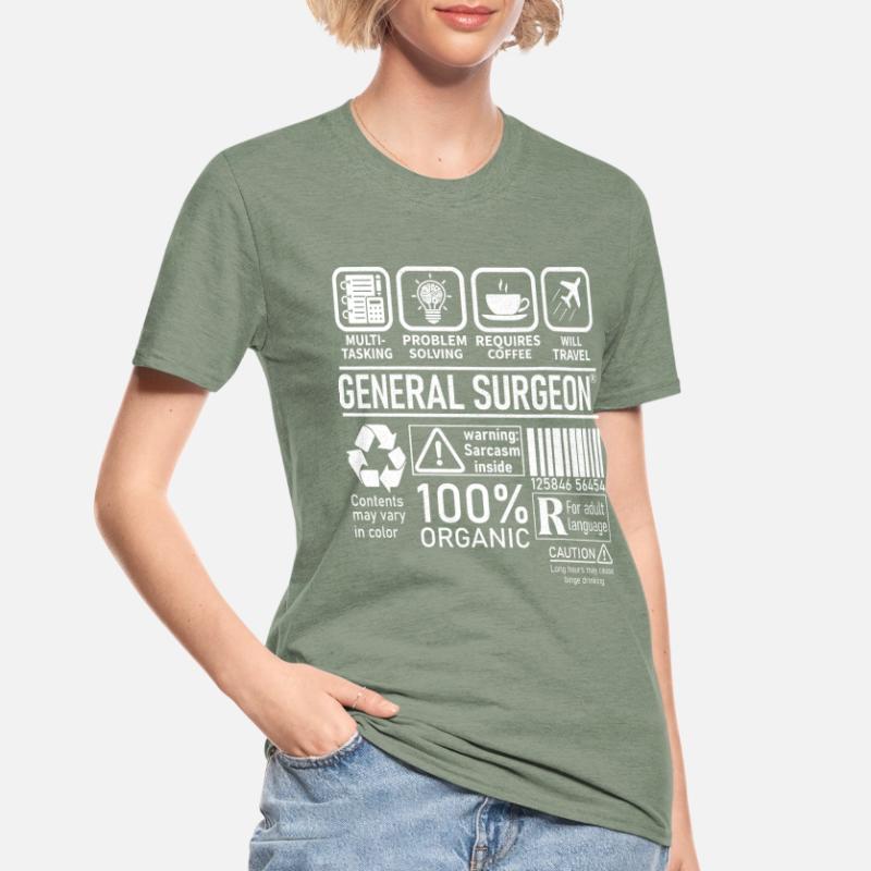 General Surgeon multi tasking problem solving Unisex Polycotton T-Shirt