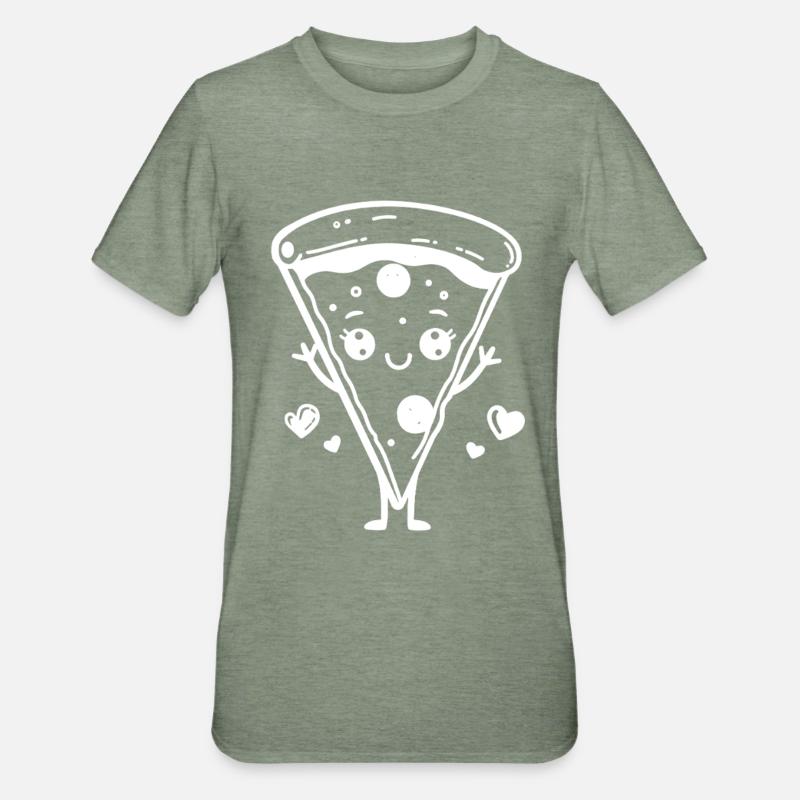 Style Pizza BD - T-shirt polycoton Unisexe - vert kaki chiné