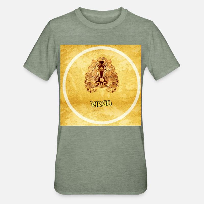 Vierge - T-shirt polycoton Unisexe - vert kaki chiné