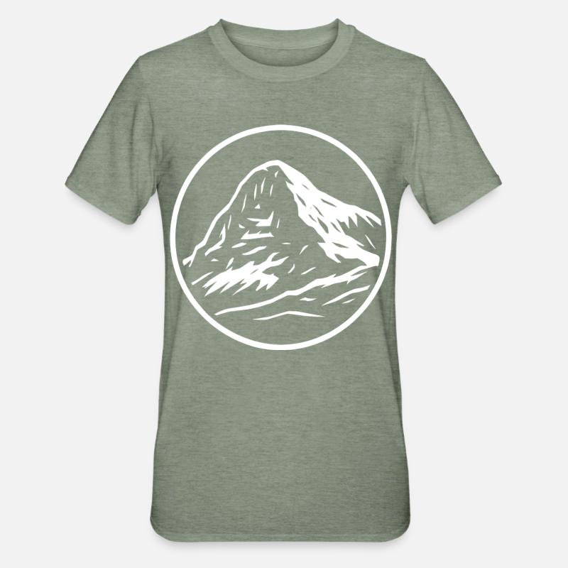Eiger - T-shirt polycoton Unisexe - vert kaki chiné