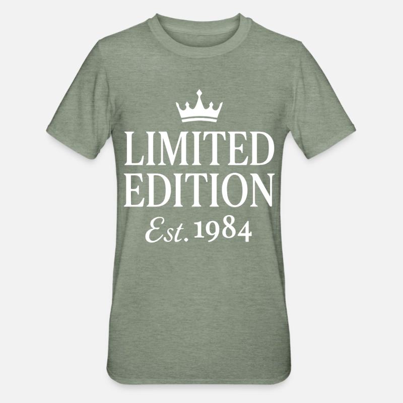 Edition Limitée Est 1984 - T-shirt polycoton Unisexe - vert kaki chiné
