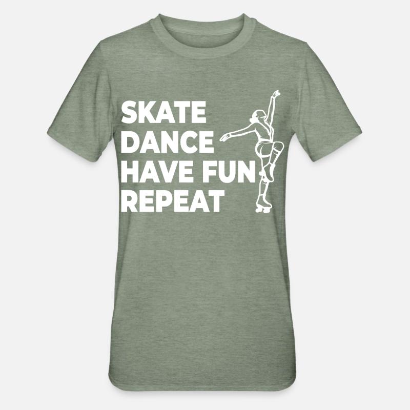 Skate Danse Amusez-vous Répéter - T-shirt polycoton Unisexe - vert kaki chiné