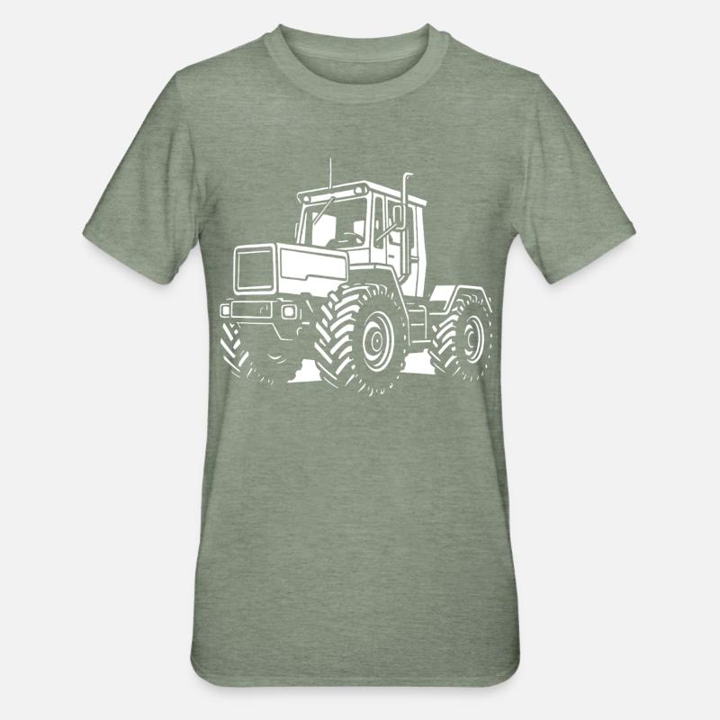 Puissance sur la pente - T-shirt polycoton Unisexe - vert kaki chiné