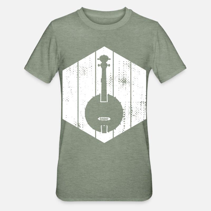 Banjo - T-shirt polycoton Unisexe - vert kaki chiné