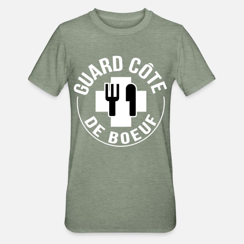 Guard côte de bœuf  - T-shirt polycoton Unisexe - vert kaki chiné