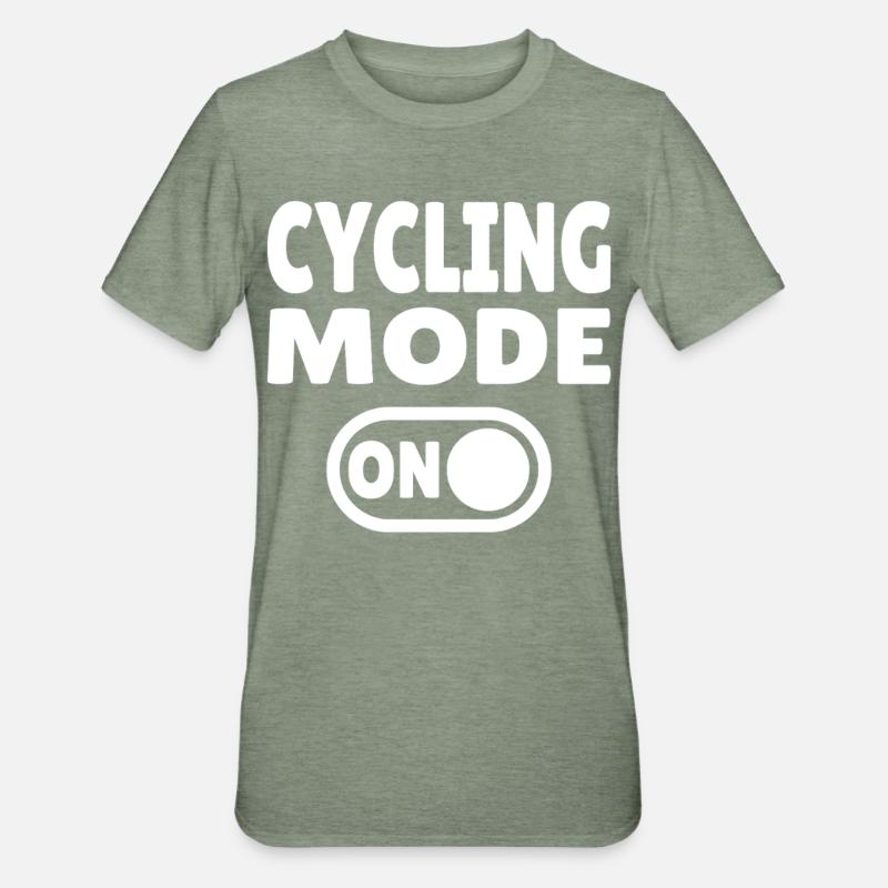 Mode cyclisme activé Cyclisme - T-shirt polycoton Unisexe - vert kaki chiné