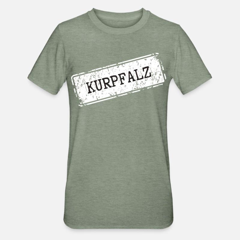 Conception d'impression sous licence Kurrhatz - T-shirt polycoton Unisexe - vert kaki chiné