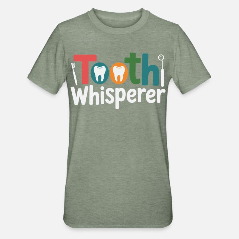 Dental Technician Precision Work  - Unisex Polycotton T-Shirt - heather military green