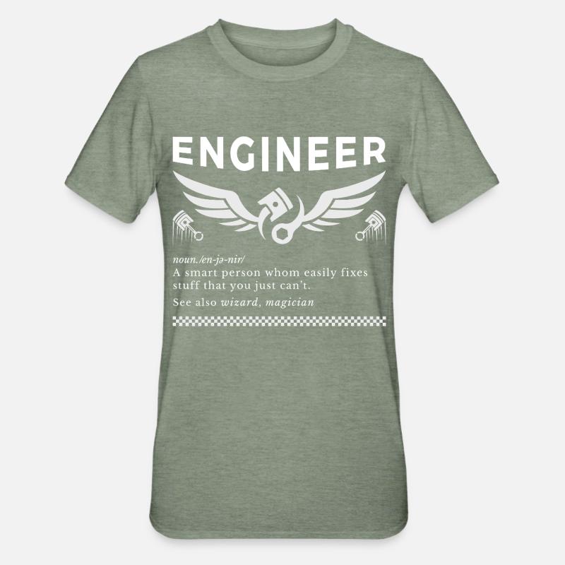 ENGINEER – The Definition Tee - Unisex Polycotton T-Shirt - heather military green