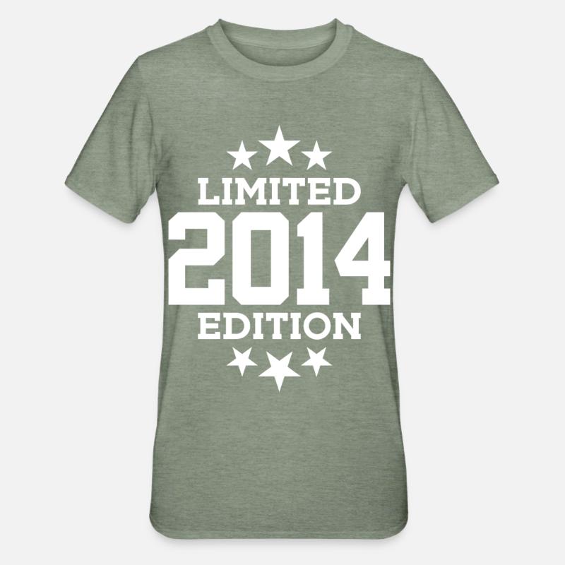 ÉDITION LIMITÉE 2014 12E ANNIVERSAIRE - T-shirt polycoton Unisexe - vert kaki chiné