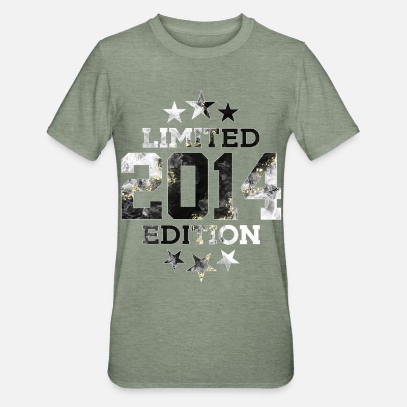 ÉDITION LIMITÉE 2014 12E ANNIVERSAIRE - T-shirt polycoton Unisexe - vert kaki chiné