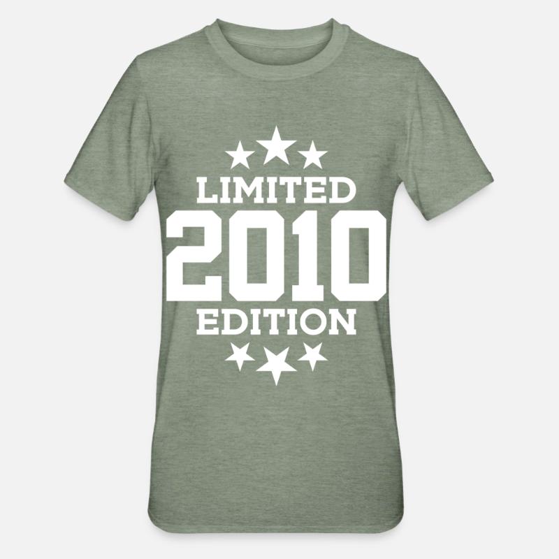 ÉDITION LIMITÉE 2010 16E ANNIVERSAIRE - T-shirt polycoton Unisexe - vert kaki chiné
