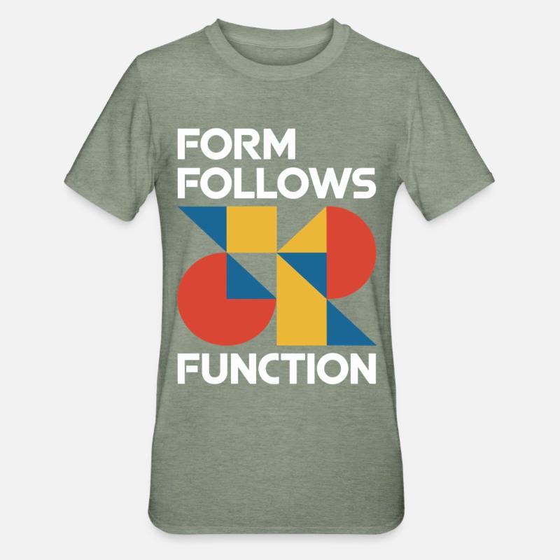 Bauhaus Architecture Architecte - T-shirt polycoton Unisexe - vert kaki chiné