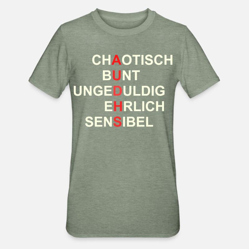 AUDHS Visibly different. Visible I. - Unisex Polycotton T-Shirt - heather military green