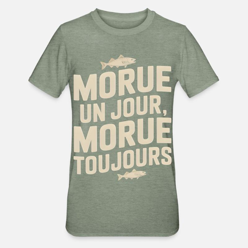 Once cod Cod - Unisex Polycotton T-Shirt - heather military green