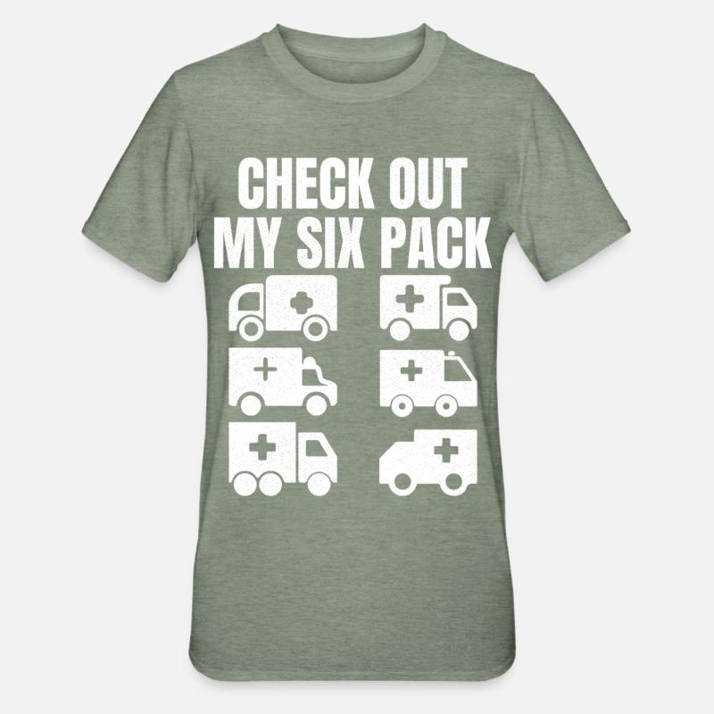 Check out my six Pack - Unisex Polycotton T-Shirt - heather military green