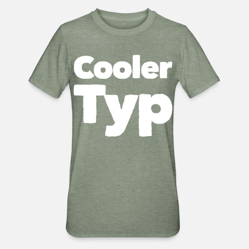 COOLER TYP - Unisex Polycotton T-Shirt - Militärgrün meliert