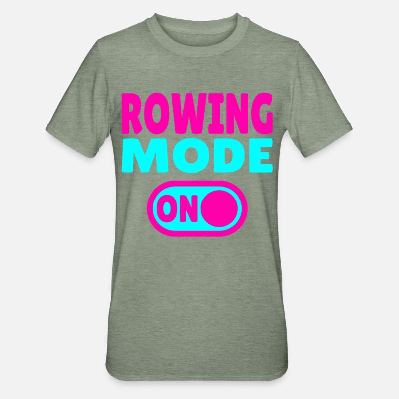 Mode aviron activé - T-shirt polycoton Unisexe - vert kaki chiné