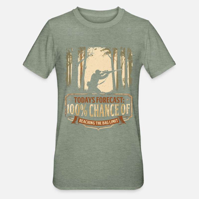 Squirrel Hunter Tree Rat - Unisex Polycotton T-Shirt - heather military green