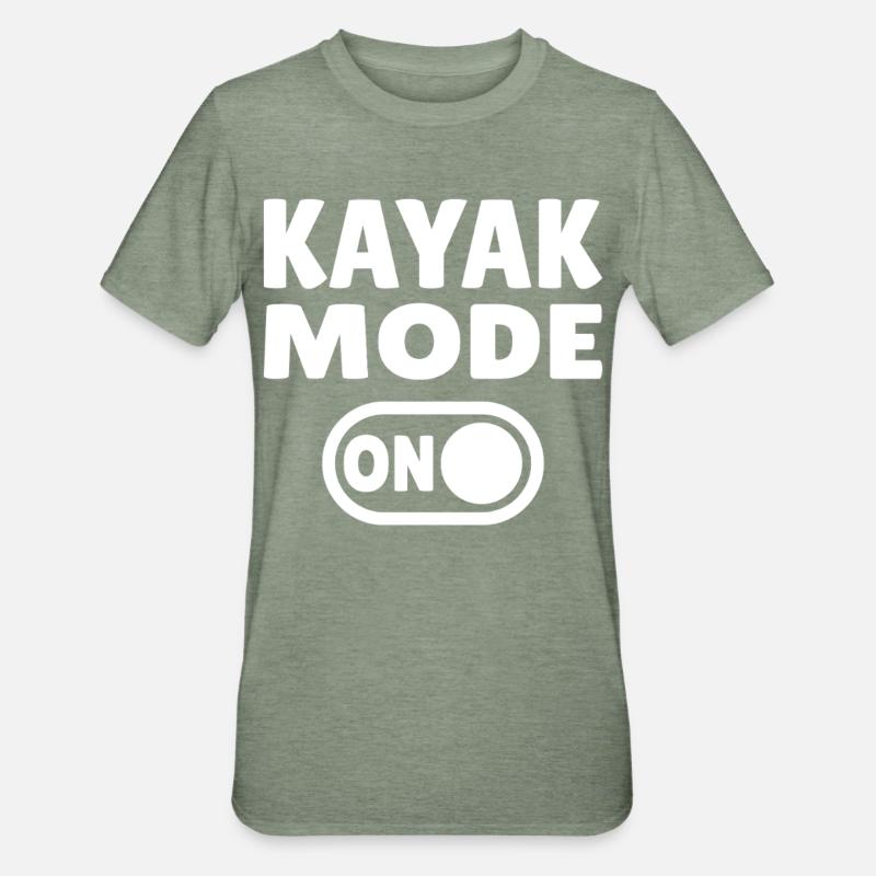Mode kayak activé - T-shirt polycoton Unisexe - vert kaki chiné