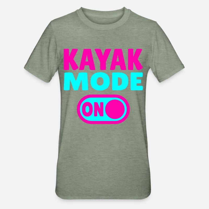 Mode kayak activé - T-shirt polycoton Unisexe - vert kaki chiné