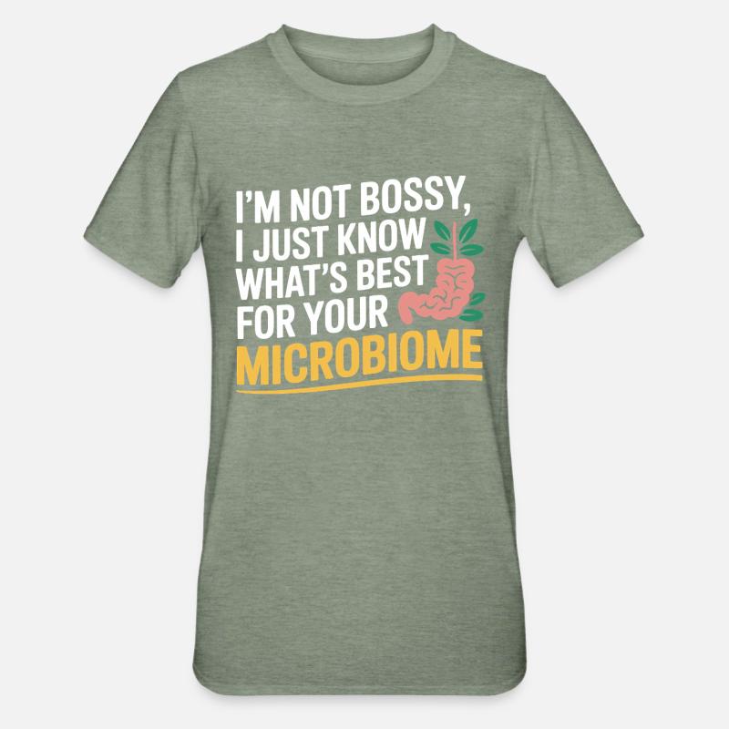 Professional Dietitian Microbiome Expert  - Unisex Polycotton T-Shirt - heather military green