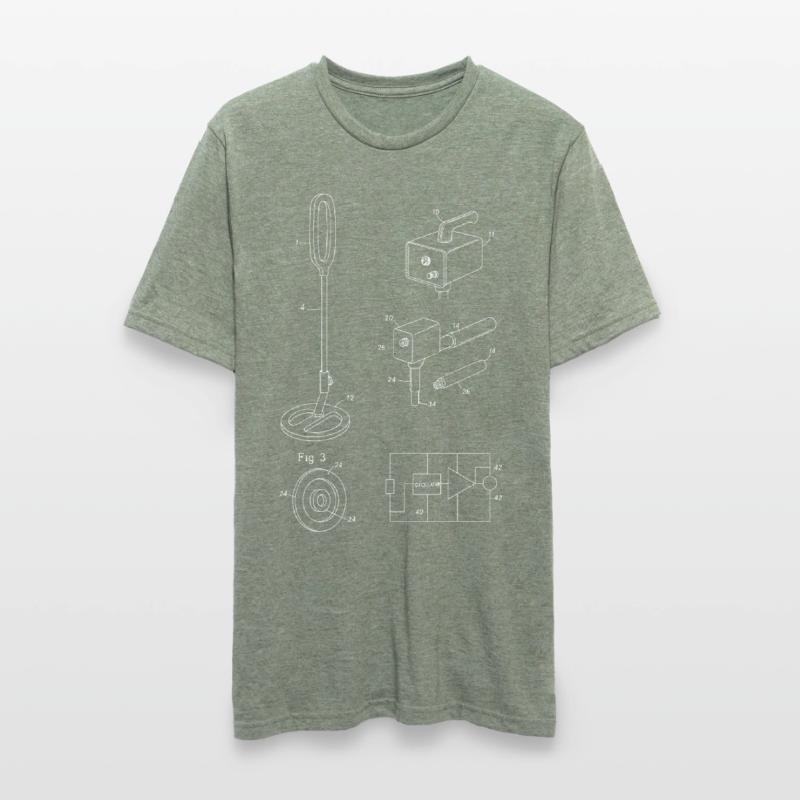 Plan de détection de métaux Fig. 3 Conception T-shirt polycoton Unisexe