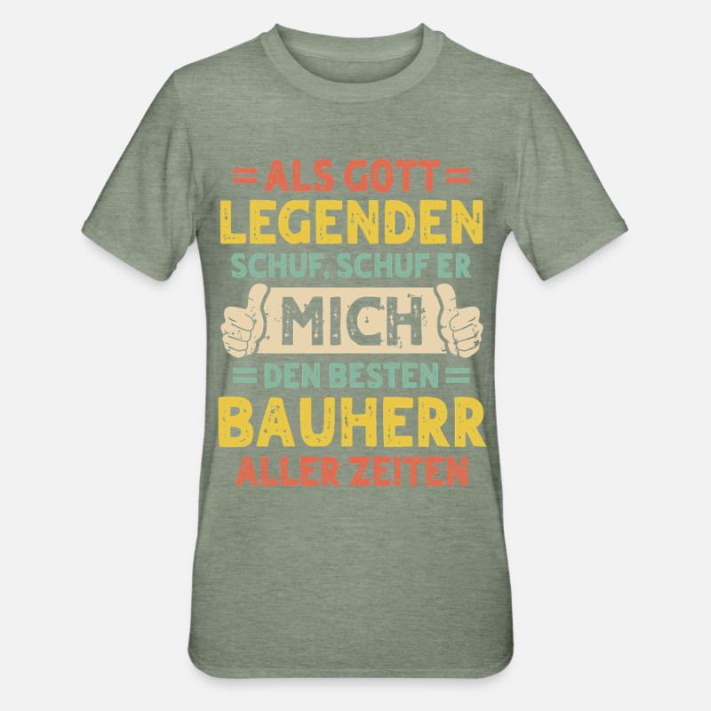 client - Unisex Polycotton T-Shirt - heather military green