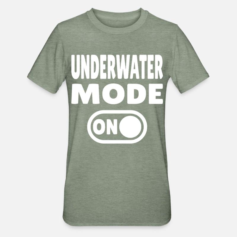 Mode sous-marin ACTIVÉ - T-shirt polycoton Unisexe - vert kaki chiné