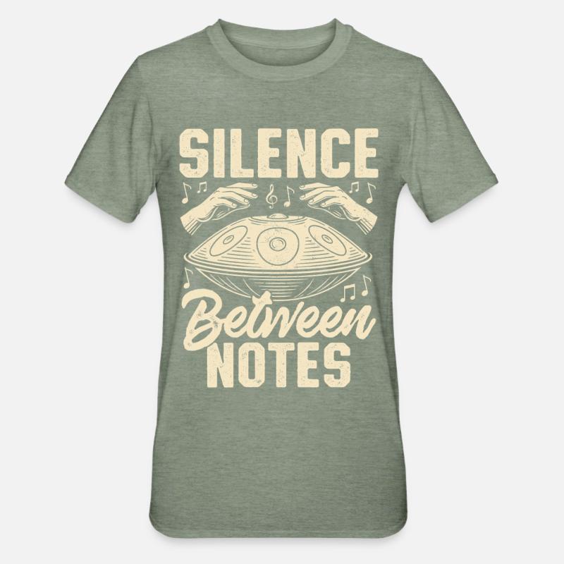 Silence Between Notes - Unisex Polycotton T-Shirt - heather military green