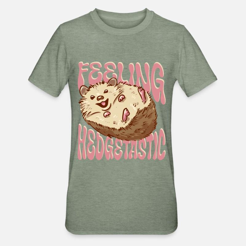 Igel Tag Hedgehog Day Feeling Hedgetastic - Unisex Polycotton T-Shirt - heather military green