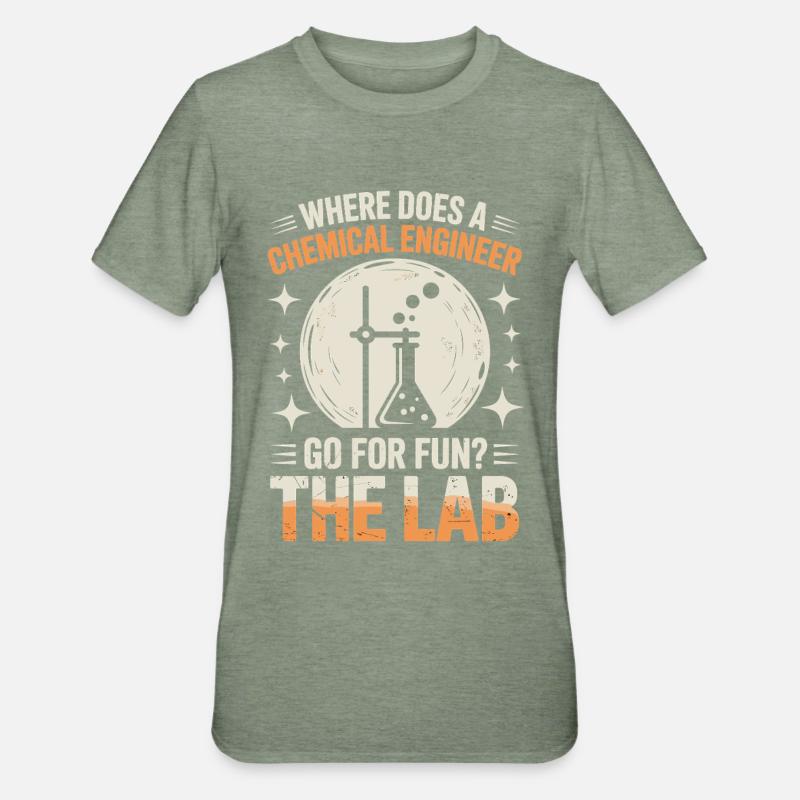 Proud engineering lab life - Unisex Polycotton T-Shirt - heather military green