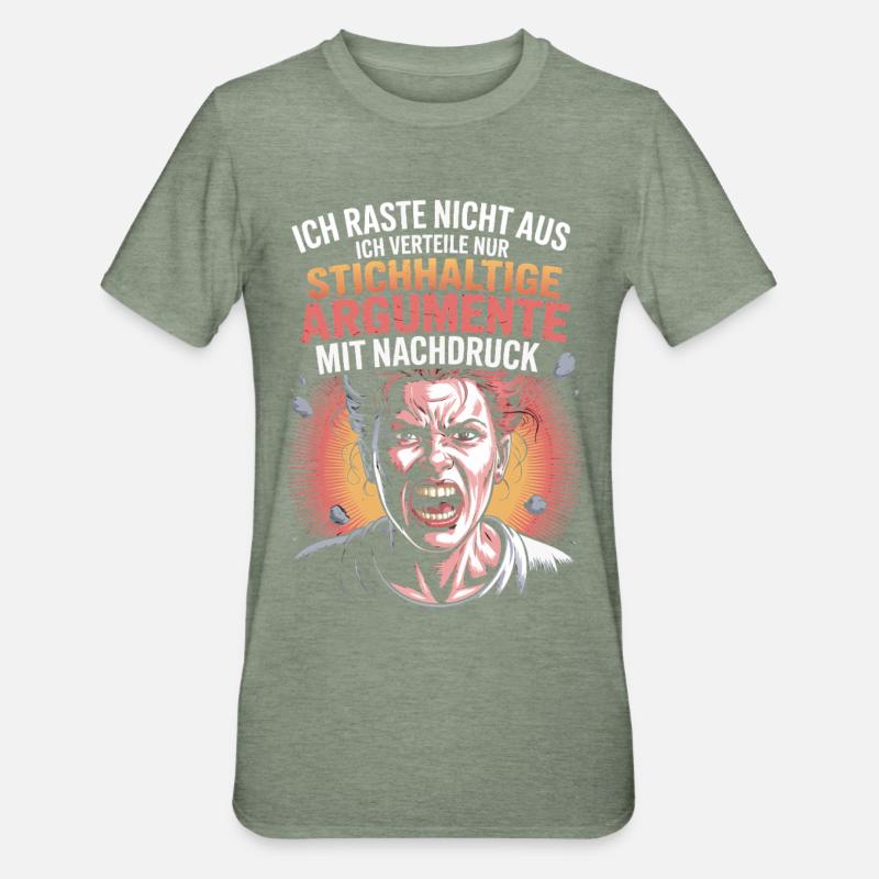 Valid arguments comic woman - Unisex Polycotton T-Shirt - heather military green