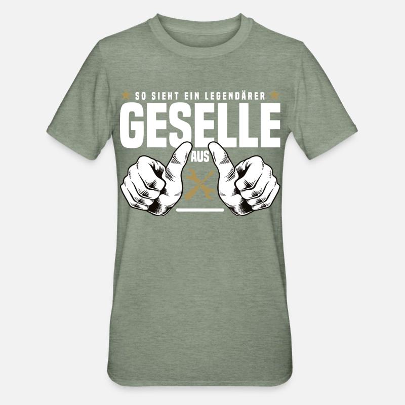 Compagnon - T-shirt polycoton Unisexe - vert kaki chiné