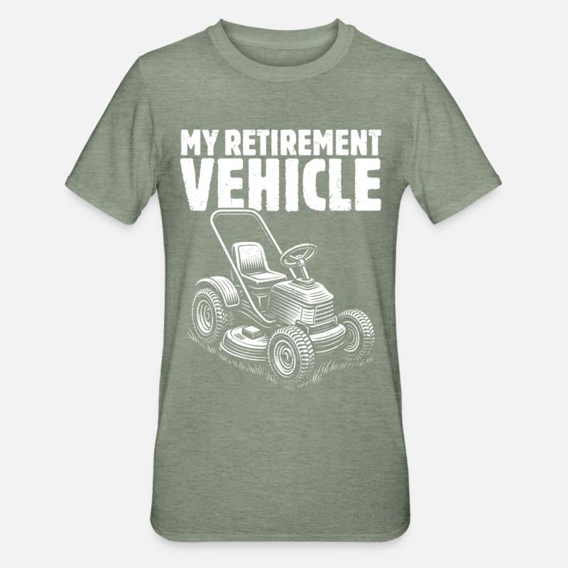 Mon véhicule de retraite - T-shirt polycoton Unisexe - vert kaki chiné