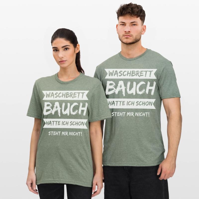 J’avais déjà des abdos en six-pack, ça ne me va pas ! T-shirt polycoton Unisexe