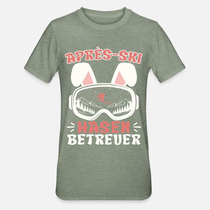 Après-ski RABBIT SUPERVISOR Fun - Unisex Polycotton T-Shirt - heather military green
