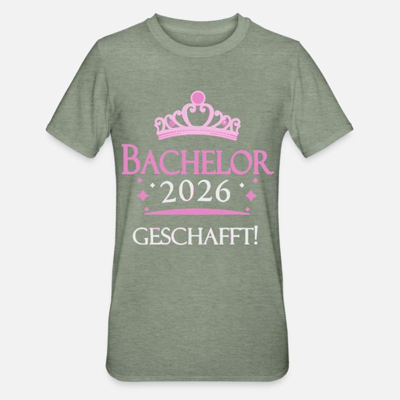 Bachelor 2026 Crown - T-shirt polycoton Unisexe - vert kaki chiné