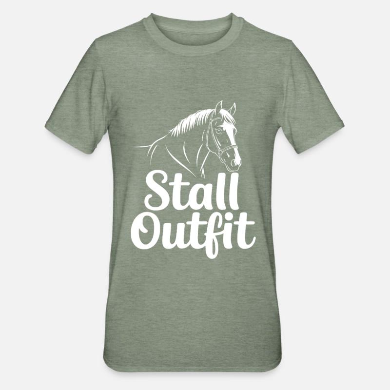 Cavalier d’écurie - T-shirt polycoton Unisexe - vert kaki chiné