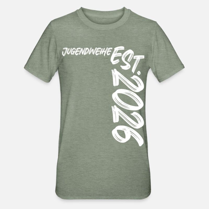 Jugendweihe Est. 2026 - T-shirt polycoton Unisexe - vert kaki chiné