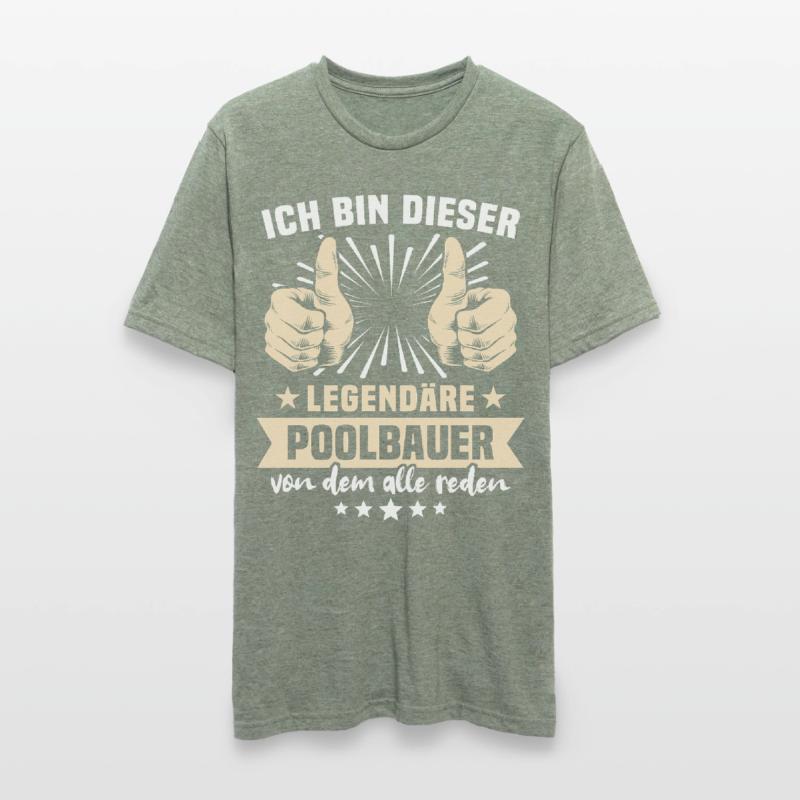 Dictons des constructeurs de piscines T-shirt polycoton Unisexe