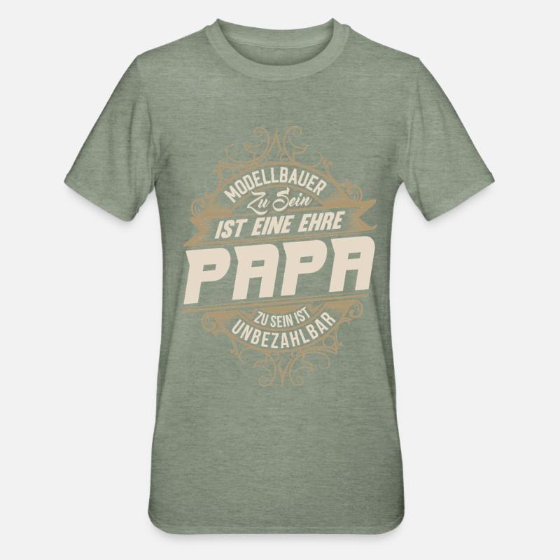 Model Maker Dad - Unisex Polycotton T-Shirt - heather military green