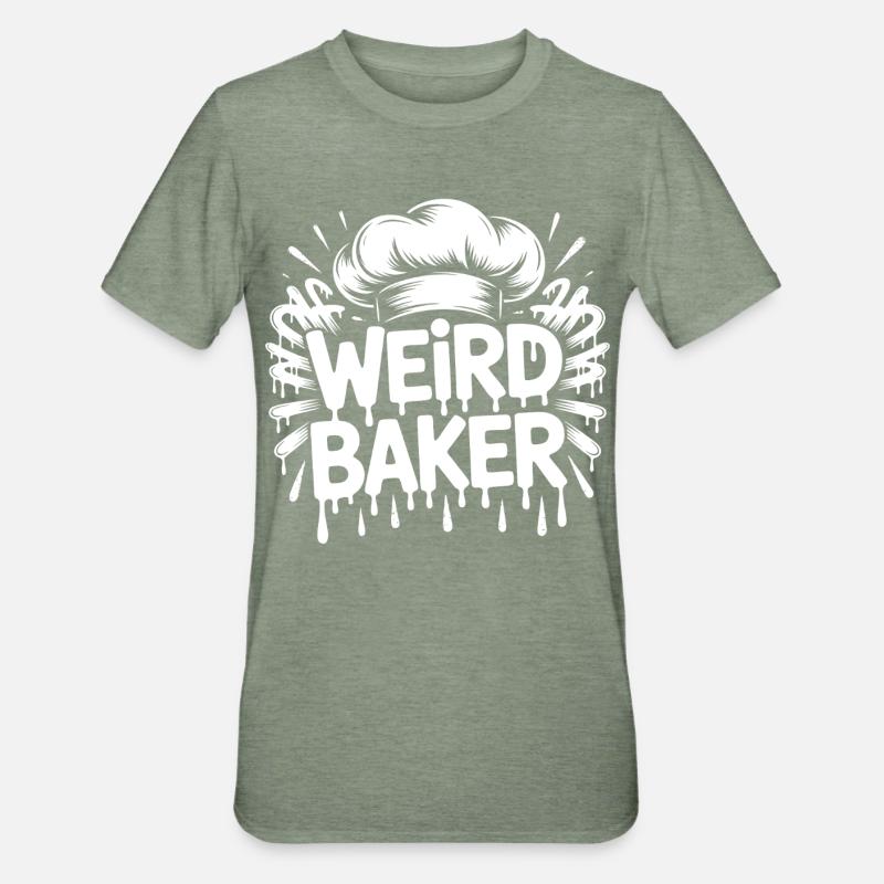 Boulanger Bizarre - T-shirt polycoton Unisexe - vert kaki chiné