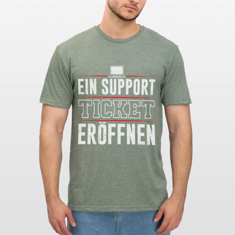 Coder OPEN A SUPPORT TICKET FUNNY Unisex Polycotton T-Shirt