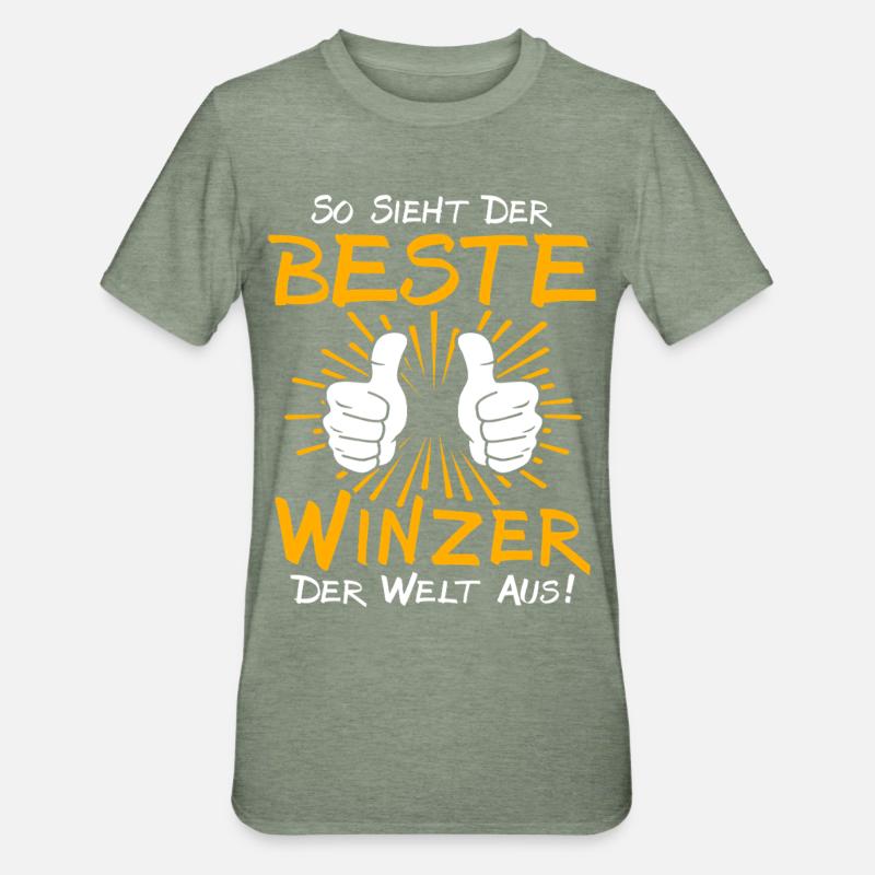 Winemaker Gift Idea - Unisex Polycotton T-Shirt - heather military green