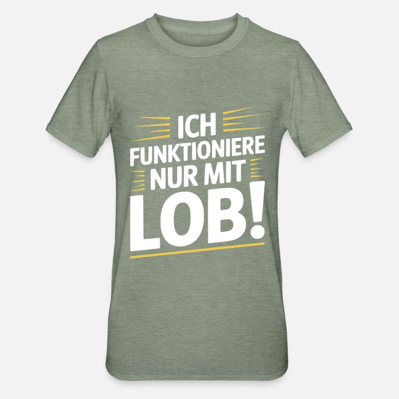 Motivation : Dire des compliments - T-shirt polycoton Unisexe - vert kaki chiné