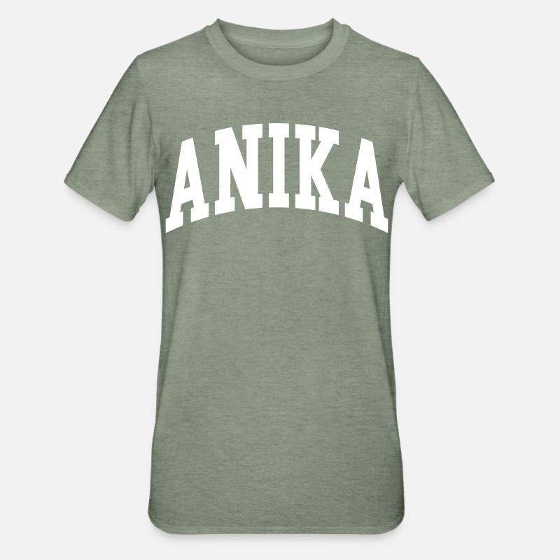 Anika - T-shirt polycoton Unisexe - vert kaki chiné